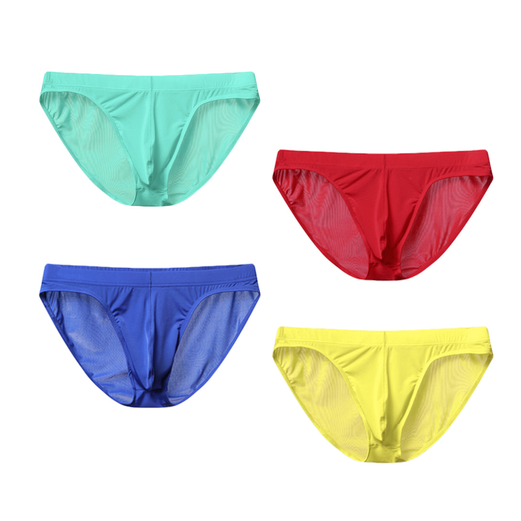 Low Waist Ice Silk Transparent Seamless Underwear | Omffiby