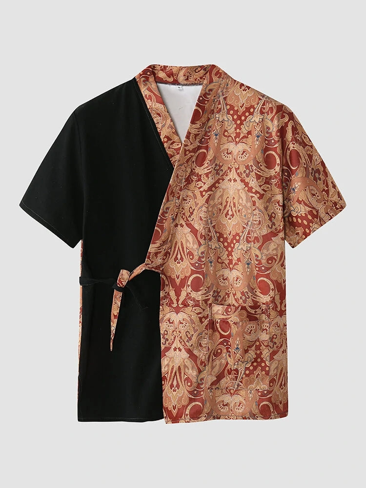 Printed Kimono Pajamas For Men