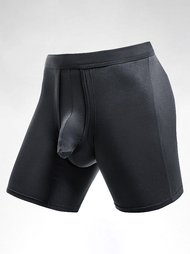 2 Pack Long Boxer Briefs with Separate Pouch