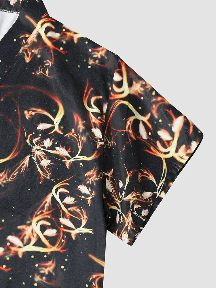 Printed Kimono Pajamas For Men