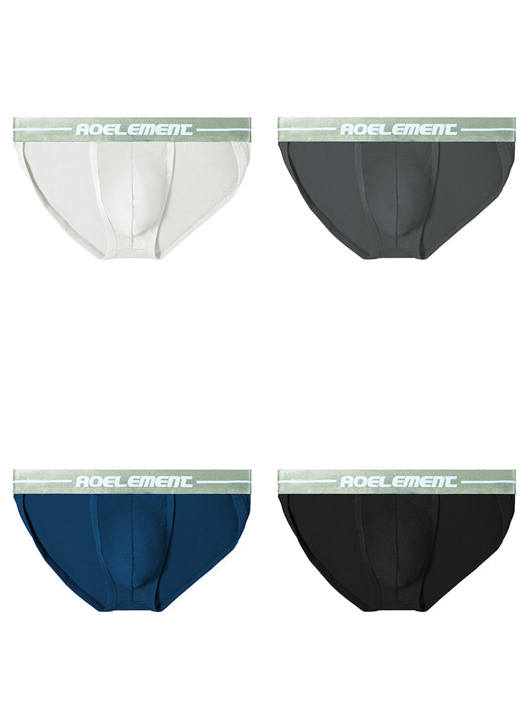 4 Pack Men's Sexy Bikini Brief Style Pouch Underwear