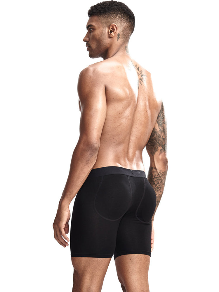 Men's U Convex Boxers Briefs Butt Enhancer Underwear