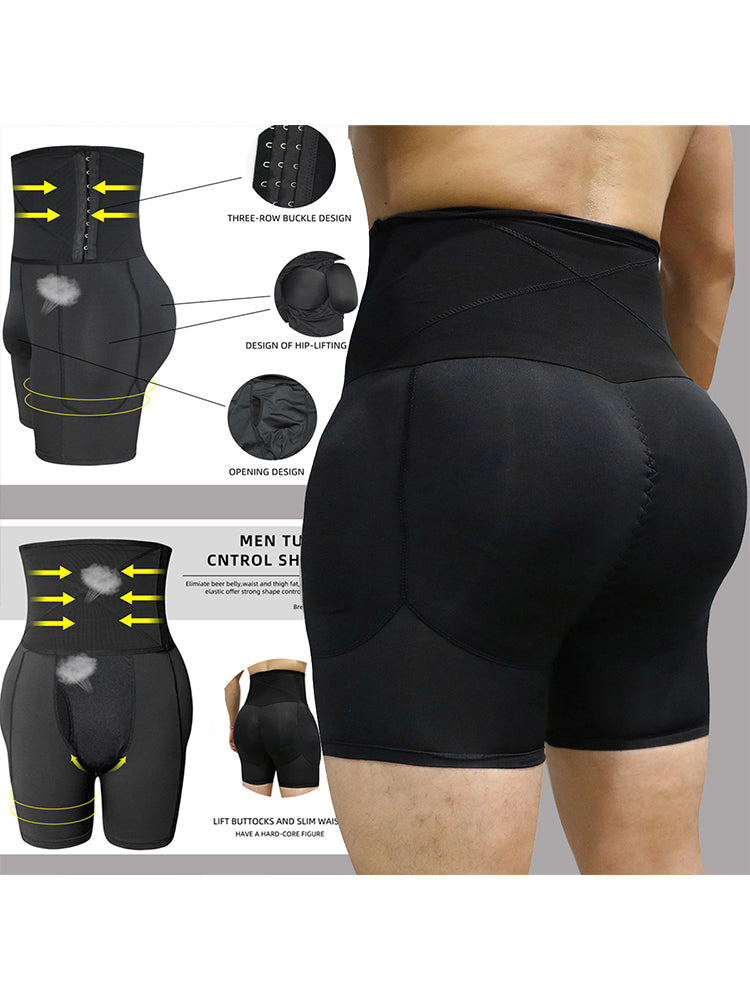 Men Butt Lifting Underwear High Waist Modeling Shapewear Panties Black Plus  Size Shaper Tummy Control Bottom S 3XLShaper Men Padded Control From 8,04 €
