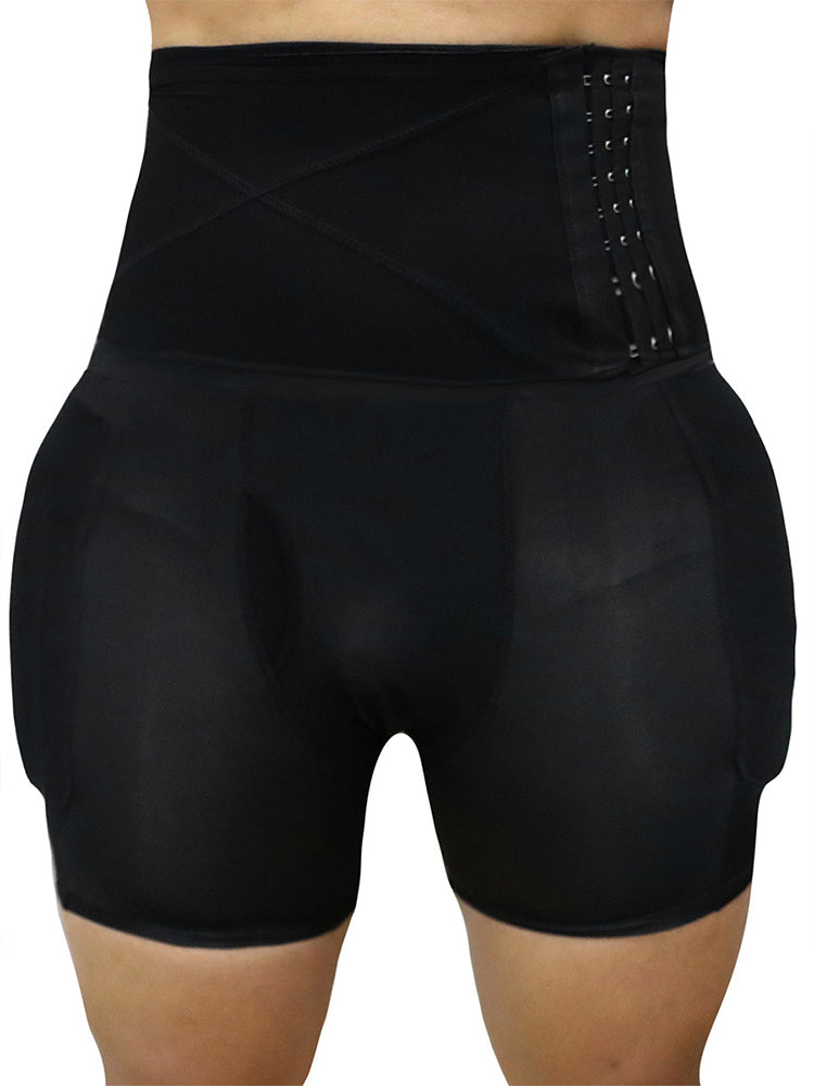 Shapewear Men Body Shapers Hip Lifter Builder Fake Ass Black Padded Panties  Elastic Underwear Male Plus Size S-6xl Black