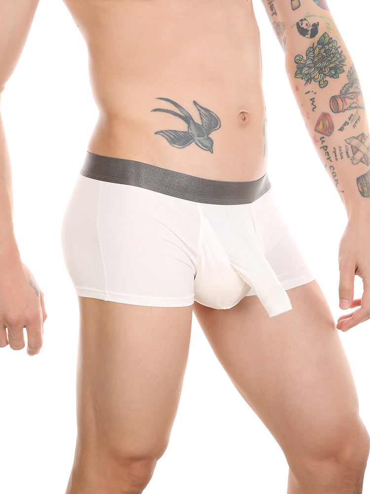 Men’s Dual Pouch Trunks With Fly Front