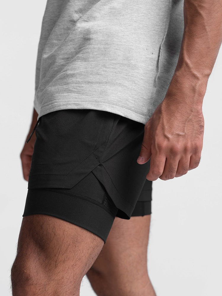 Men's Quick Dry Athletic Shorts With Phone Pockets