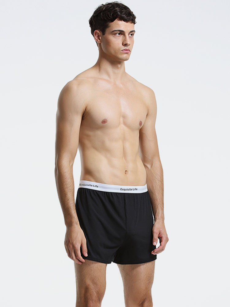 Men's Comfy Modal Home Boxer Shorts | Omffiby