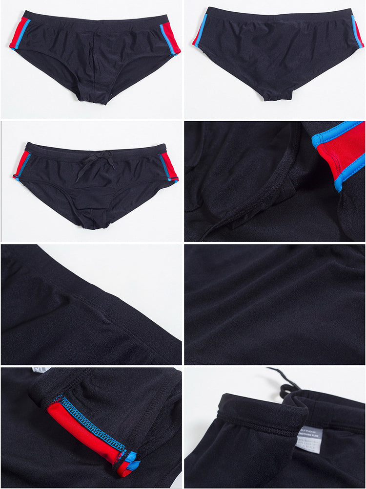 Men Breathable Sexy Low Rise Bikini Swim Briefs