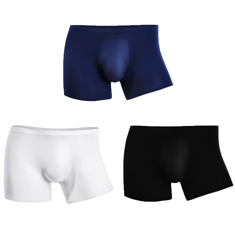 3 Pack Cool Trackless Thin Pouch Men's Boxer Briefs | Omffiby