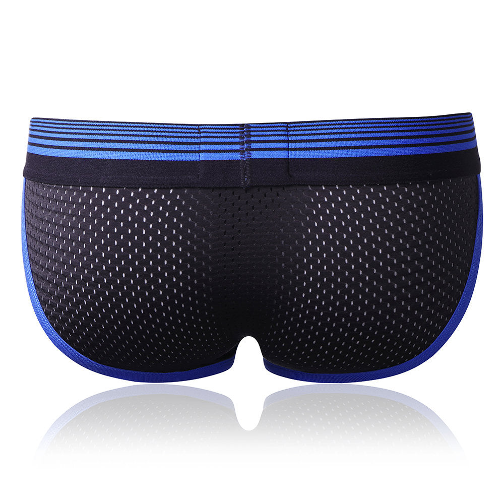 Stylish Spell Color Fabric Elastic Waistband Pouch Brief